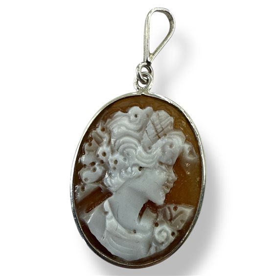 Anhänger Mandile 1922 Dame Cammei  in Silber Conchiglia 2MCICM155 - 2MCICM155